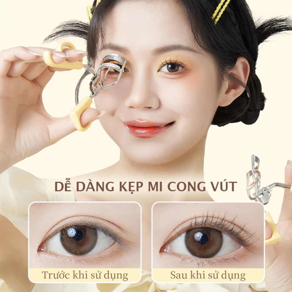 Bấm mi AMORTALS Curling Eyelash Curler uốn mi tự nhiên giữ dáng lâu dễ dùng