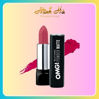 Son thỏi SilkyGirl OMG Powder Matte 3.5g son lì lên màu chuẩn mịn