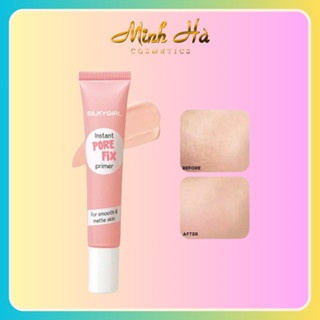 Kem lót Silkygirl Prep N Plump Hydra Primer 15ml nhỏ gọn cung cấp độ ẩm kiềm dầu che khuyết điểm