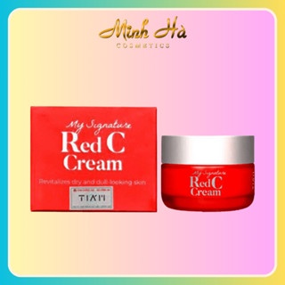 Kem dưỡng trắng Tiam My Signature Red C Cream 50g dưỡng ẩm làm đều màu da