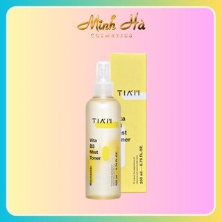 Toner Tiam Vita B3 Mist Toner 200ml dạng xịt hỗ trợ sáng da