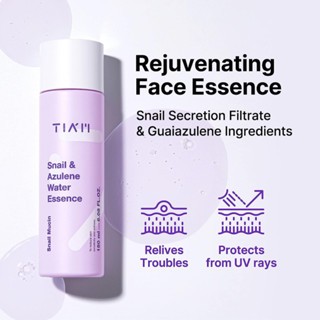 Tinh chất dịch lọc ốc sên Tiam Snail & Azulene Water Essence 180ml phục hồi làn da yếu dịu da hiệu quả