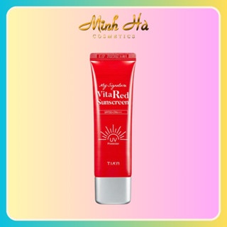 Kem chống nắng Tiam My Signature Vita Red Sunscreen SPF 50+ PA+++ 50ml giúp dưỡng sáng da