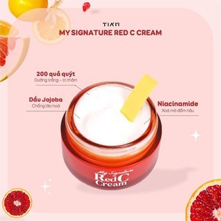 Kem dưỡng trắng Tiam My Signature Red C Cream 50g dưỡng ẩm làm đều màu da