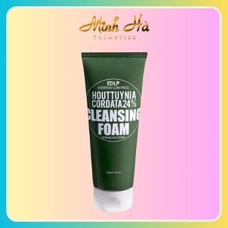 Sữa rửa mặt diếp cá Derma Factory EDLP Houttuynia Cordata 24% Cleansing Foam 120g