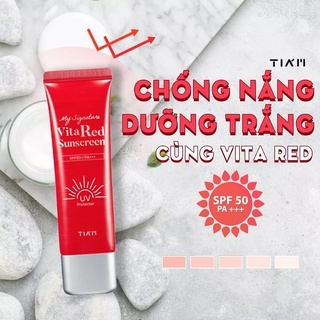 Kem chống nắng Tiam My Signature Vita Red Sunscreen SPF 50+ PA+++ 50ml giúp dưỡng sáng da