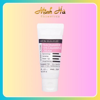 Kem dưỡng ẩm nâng tông Derma Factory Niacinamide 10% Calamine Cream 30g làm dịu dưỡng trắng da