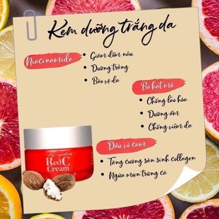 Kem dưỡng trắng Tiam My Signature Red C Cream 50g dưỡng ẩm làm đều màu da