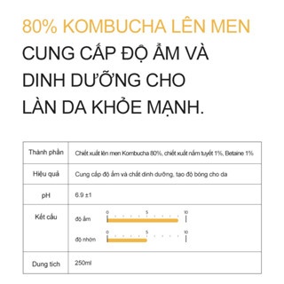 Nước cân bằng da Derma Factory Kombucha 80% Treatment 150ml cung cấp độ ẩm và chất dinh dưỡng