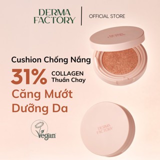 Phấn nước Derma Factory Vegan Collagen Cushion 15g thuần chay an toàn lành tính căng bóng