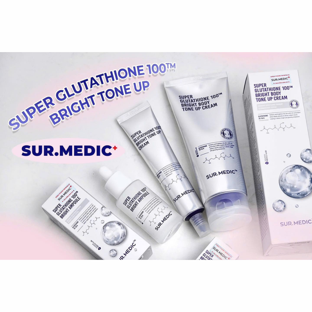 Tinh chất Sur.medic Super Glutathione 100 Bright Ampoule 32ml dưỡng trắng chuyên sâu thấm nhanh