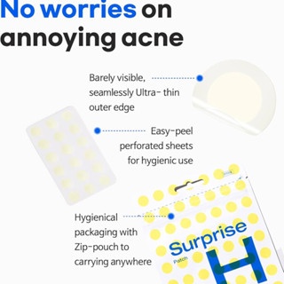 Miếng dán mụn Tiam Surprise H Patch 18 miếng giảm mụn hút chất nhờn