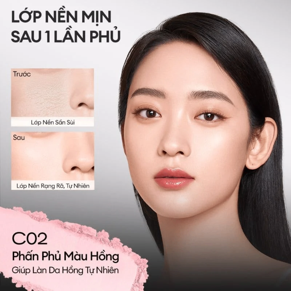 (Tặng gương + Bông phấn + Mask) Phấn phủ bột Colorkey Lasting Naturally-Occurring Loose Powder 8g kiềm dầu lâu trôi