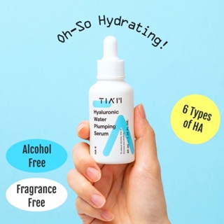Tinh chất dưỡng ẩm cấp nước Tiam Hyaluronic Water Plumping Serum 40ml cấp ẩm sáng da phục hồi da
