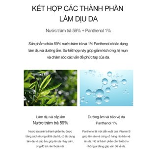 Sữa rửa mặt Derma Factory Tea Tree 59% Cleanser 150ml kiểm soát mụn, làm dịu da