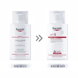Sữa rửa mặt Eucerin pH5 Facial Cleanser Sensitive Skin 100/400ml dịu nhẹ cho da nhạy cảm
