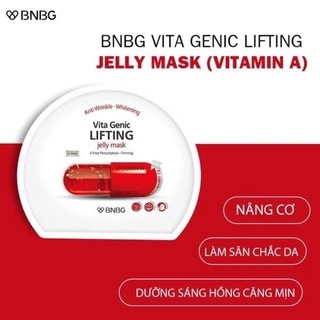 Mặt nạ BNBG Vita Genic Jelly Mask 30g các loại bổ sung vitamin giúp da bóng khỏe ngay lập tức