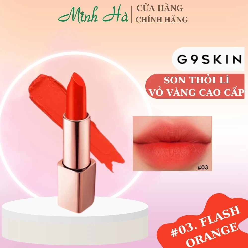 Son lì G9 Skin First V-Fit Lipstick 3.5g chất siêu mịn, bám màu lâu