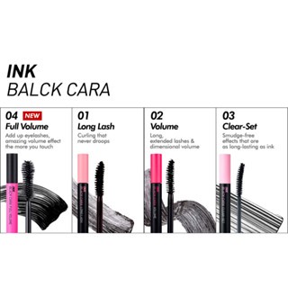 Mascara Peripera Ink Black Cara 7g lâu trôi bền màu