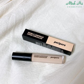 Kem che khuyết điểm Peripera Double Longwear Cover Concealer 5.5g làm đều màu da và giúp làn da