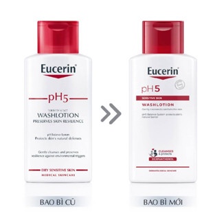 Sữa tắm dịu nhẹ Eucerin pH5 Washlotion 100/400ml làm sạch dịu nhẹ cho da nhạy cảm