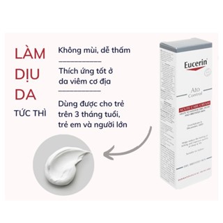 Kem dưỡng Eucerin Ato Control Acute Care Cream 40ml giảm ngứa tăng sức căng bề mặt da