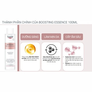 Nước dưỡng sáng & cấp ẩm cho da Eucerin Boosting Essence 100ml phục hồi cấu trúc da, cấp ẩm