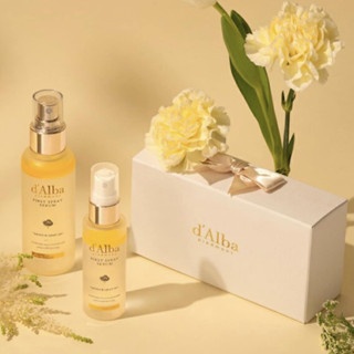 Serum dạng xịt d'Alba First Spray Hydrated & Radiant Skin 50/100ml (Màu vàng) cấp ẩm làm căng bóng làn da