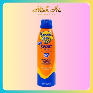 Xịt chống nắng Banana Boat Sport Ultra SPF 100 PA++++ 170g bảo vệ làn da khỏi tia UV