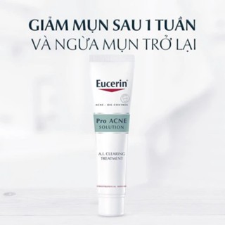 Gel giảm mụn Eucerin Pro ACNE Solution A.I Clearing Treatment 40ml giảm thâm mụn và ngăn ngừa mụn