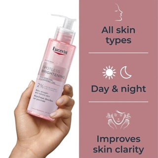 Gel rửa mặt Eucerin Spotless Brightening Exfoliating Cleansing 200ml hỗ trợ làm sáng mịn màng da