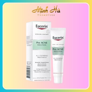 Gel giảm mụn Eucerin Pro ACNE Solution A.I Clearing Treatment 40ml giảm thâm mụn và ngăn ngừa mụn