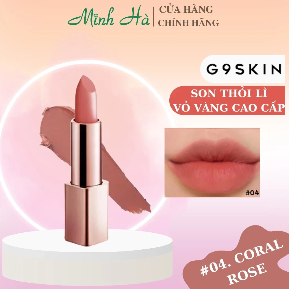 Son lì G9 Skin First V-Fit Lipstick 3.5g chất siêu mịn, bám màu lâu