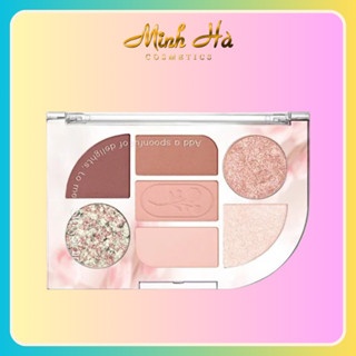 Bảng phấn mắt 7 ô Peripera Sim;plain Eye Palette #06 Chiffon Blossom thiết kế xinh xắn bám màu lâu trôi
