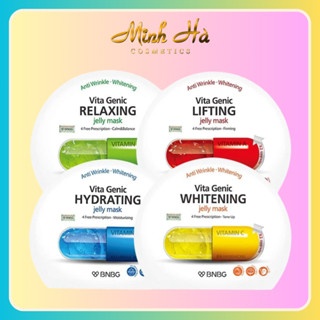 Mặt nạ BNBG Vita Genic Jelly Mask 30g các loại bổ sung vitamin giúp da bóng khỏe ngay lập tức