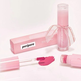 Son bóng Peripera Ink Mood Glowy Tint 4g lên màu chuẩn lâu trôi