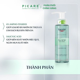 Gel rửa mặt Eucerin Cleansing Gel pro Acne Solution 75/200ml cho da dầu nhờn