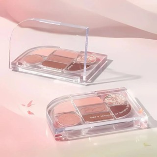 Bảng phấn mắt 7 ô Peripera Sim;plain Eye Palette #06 Chiffon Blossom thiết kế xinh xắn bám màu lâu trôi