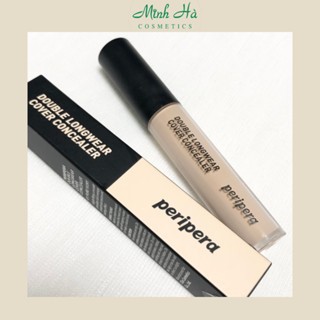 Kem che khuyết điểm Peripera Double Longwear Cover Concealer 5.5g làm đều màu da và giúp làn da