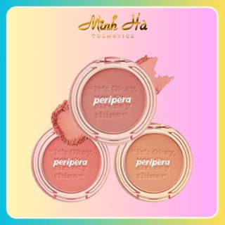 Phấn má hồng Peripera Pure Blushed Sunshine Cheek 4.2g hiệu ứng mịn, tự nhiên