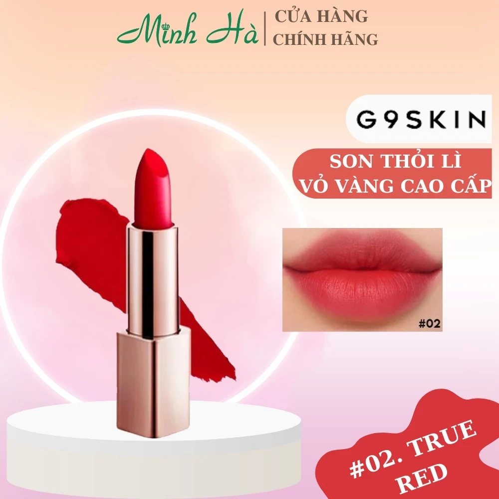 Son lì G9 Skin First V-Fit Lipstick 3.5g chất siêu mịn, bám màu lâu