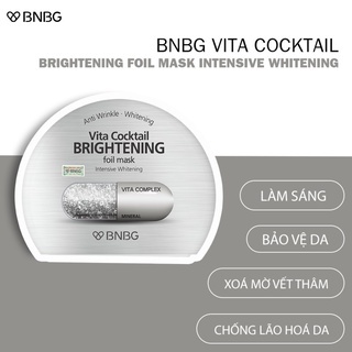 Mặt nạ giấy BNBG Vita Cocktail Age Foil mask Complex 2X 30ml/miếng cấp ẩm, chống lão hóa, dưỡng sáng da