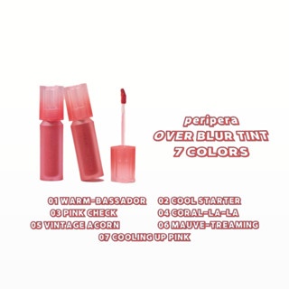 Son kem Peripera Over Blur Tint 3.5g lâu trôi, bền màu, hiệu ứng mịn lì