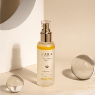 Serum dạng xịt d'Alba First Spray Hydrated & Radiant Skin 50/100ml (Màu vàng) cấp ẩm làm căng bóng làn da