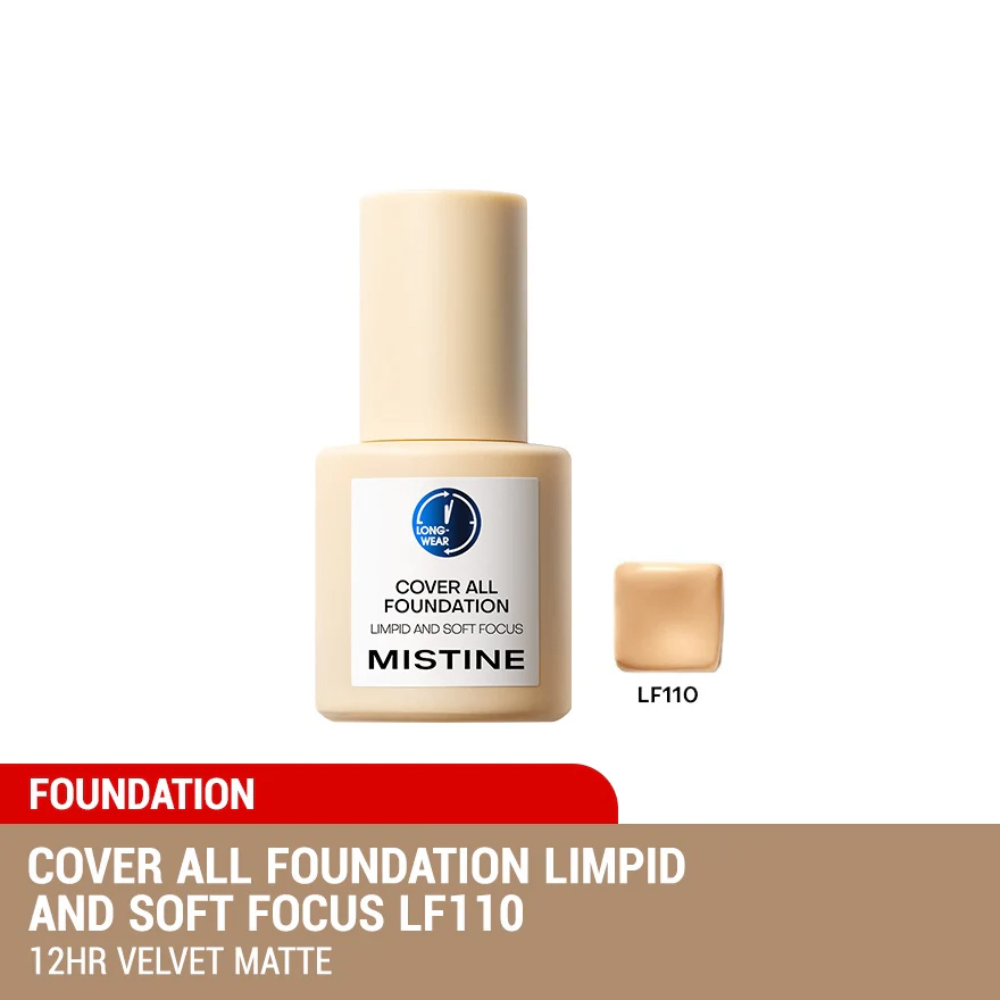 Kem nền Mistine Cover All Foundation 30g dưỡng ẩm che phủ tốt