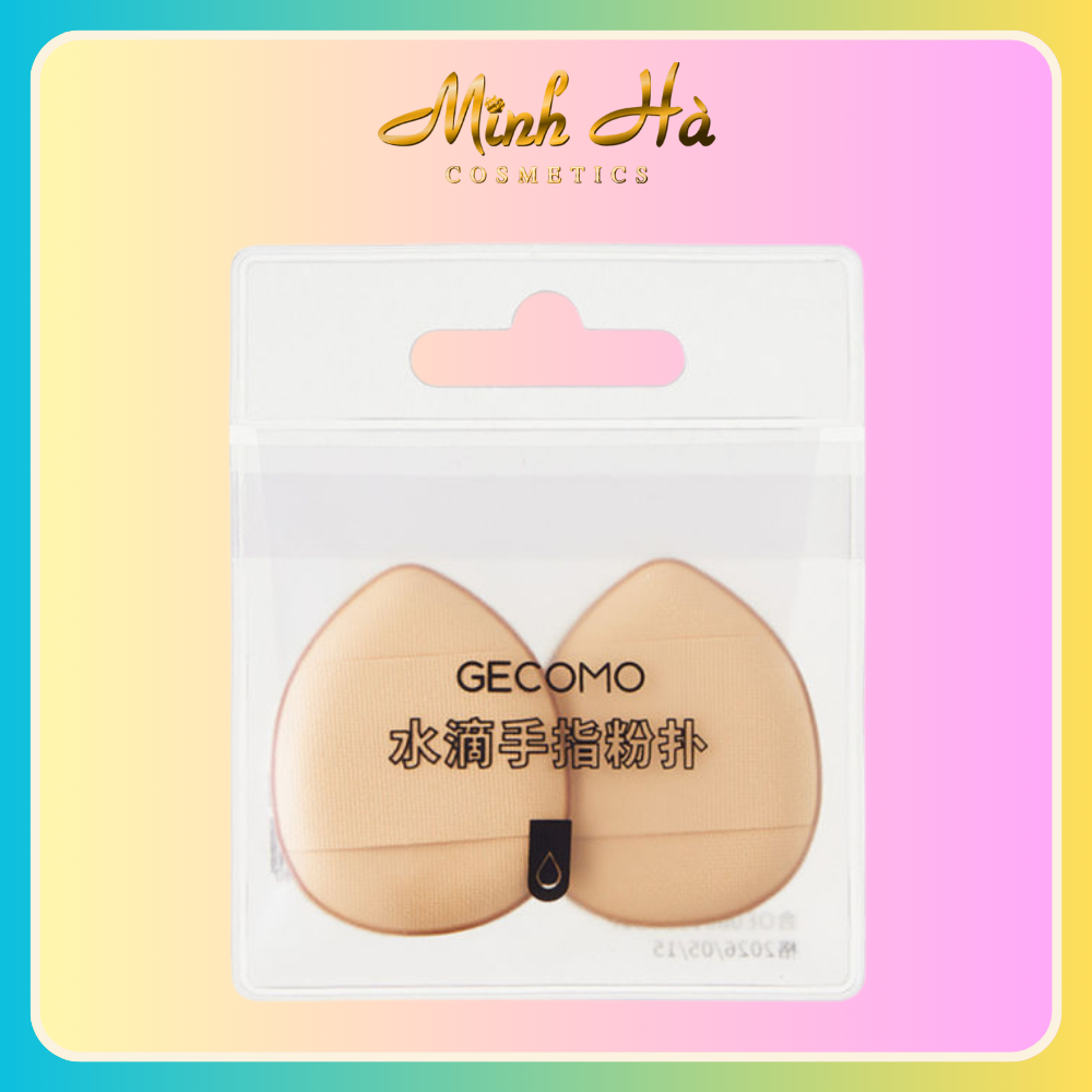 Set 2 mút trang điểm GECOMO mini giúp che khuyết điểm hiệu quả