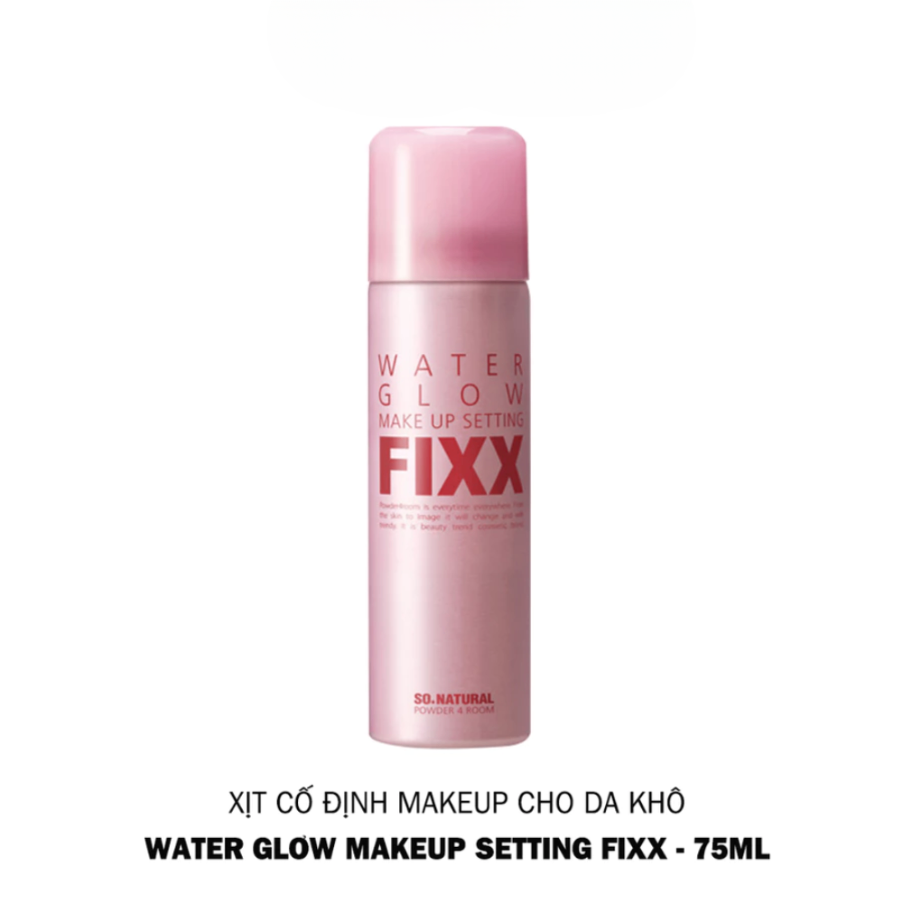 Xịt khoá nền So Natural Makeup Setting Fixx 120ml sương cực mịn tinh tế giúp lớp trang điểm bám chặt