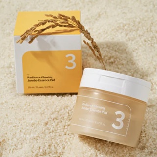 Toner Pad Numbuzin No.3 Radiance Glowing Jumbo Essence 180ml dưỡng sáng da, cấp ẩm