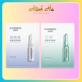 Mặt nạ giấy CHANDO Himalaya Panthenol Niacinamide Brightening Mask 28ml cấp ẩm tức thời, làm dịu da