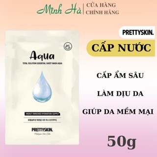 Mặt nạ Prettyskin Total Solution Essential Sheet Mask 23g cải thiện lão hóa, cấp ẩm, làm dịu da